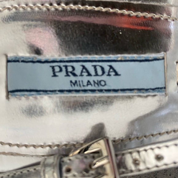 Silver Prada Sandals - Picture 2 of 2